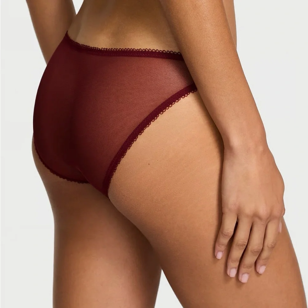 Victoria's Secret Burgundy Lace Panty